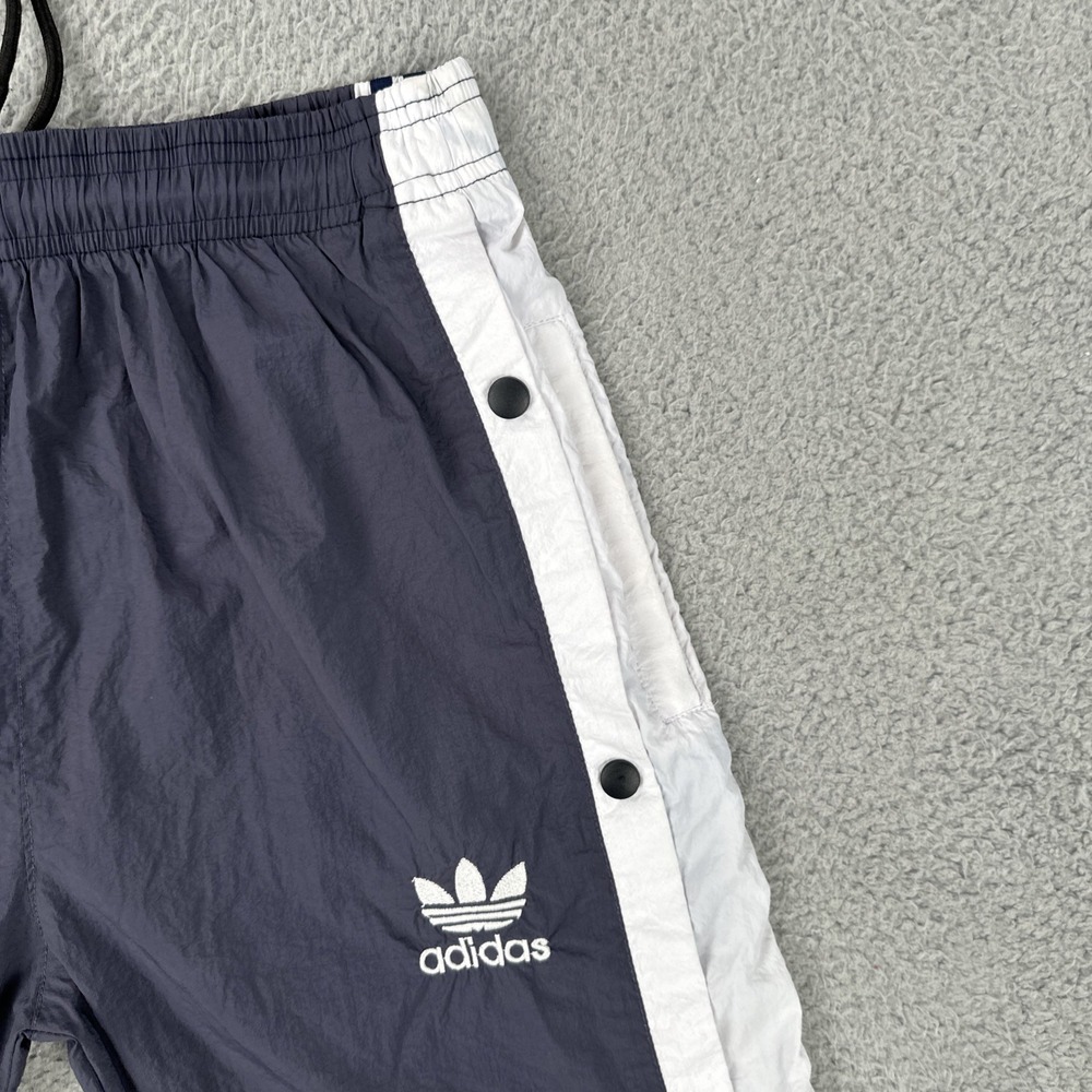 VTG Adidas Tear Away Windbreaker Track Pants Men Large Side Snap Premium Fit Y2K - Picture 11 of 16